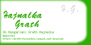 hajnalka grath business card